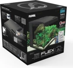 FLUVAL FLEX AQUARIUM ZOETWATERKIT 57L - 41x39x39cm Zwart 11 FLUVAL FLEX AQUARIUM ZOETWATERKIT 57L - 41x39x39cm Zwart -Hond | Kat Winkel 0015561150040 2.600