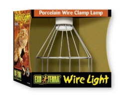 EX DRAADLAMP MET PORSELEINEN FITTING TOT 150W S - 14,5x14x24cm