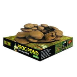 EX Frog Kiezelsteen Waterschaal L - 110ml - 6x16,5x14,5cm Bruin