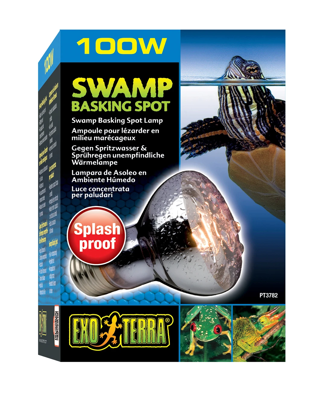 EX SWAMP BASKING SPOT SPATWATERDICHT 100W - 8x8x11,5cm 1 EX SWAMP BASKING SPOT SPATWATERDICHT 100W - 8x8x11,5cm