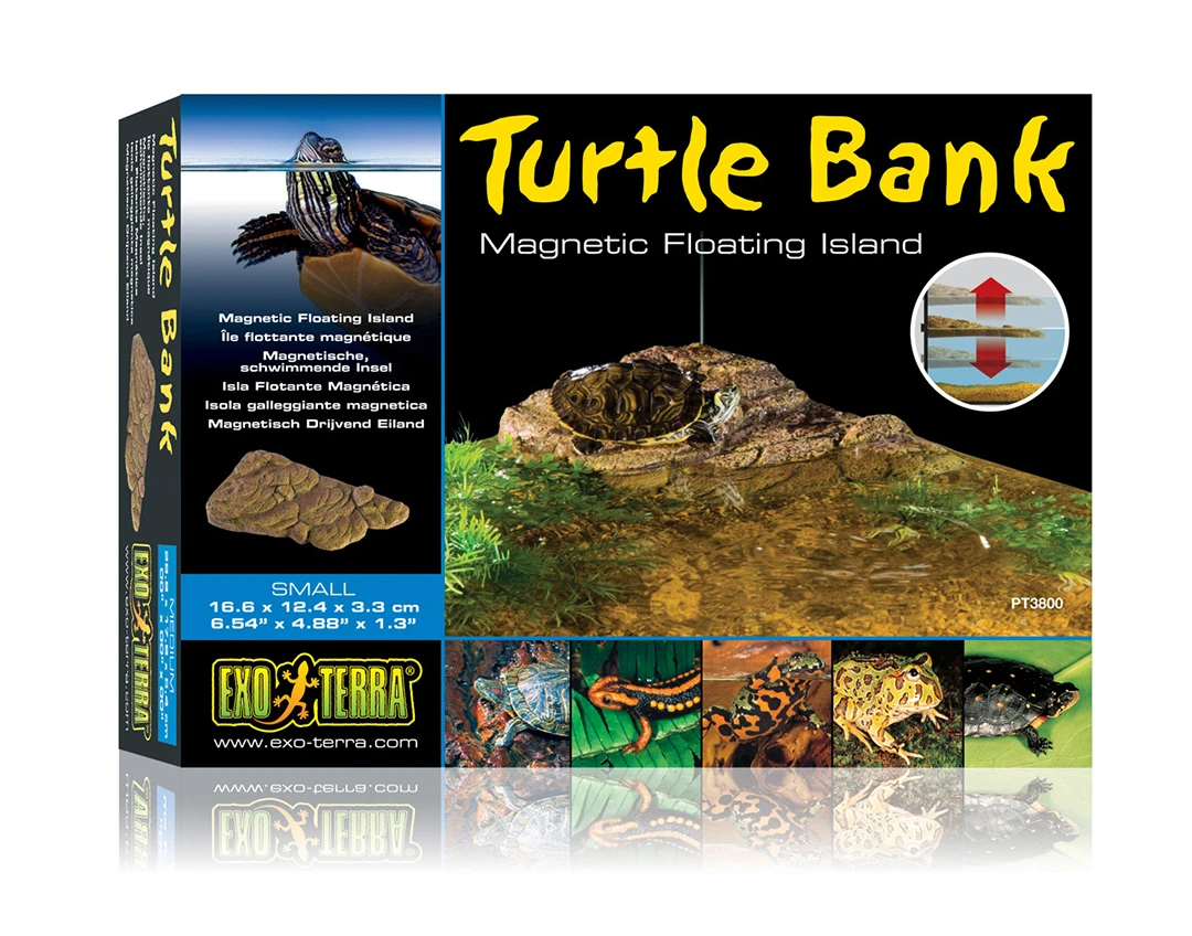 Exo Terra Turtle Bank Magnetisch Drijvend Eiland S - 17,5x13x3,5cm Bruin 1 Exo Terra Turtle Bank Magnetisch Drijvend Eiland S - 17,5x13x3,5cm Bruin