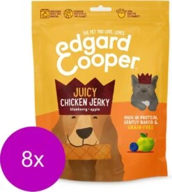 Doos : Chicken Jerky With Blueberry & Apple 8stuks