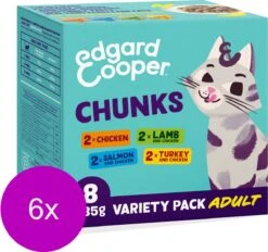Karton : Multipack - Brokjes In Saus Voor Volwassen Katten 6x(8x85g)