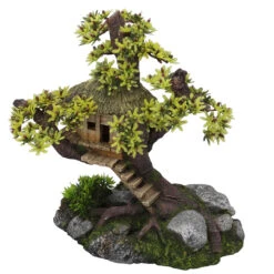BOOMHUT MET PLANTEN 28x15x24,5CM