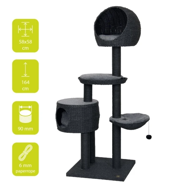 KRABPAAL TREND CATTREE ELEGANCE TOUCH 58x58x162,5CM 3 KRABPAAL TREND CATTREE ELEGANCE TOUCH 58x58x162,5CM - Afbeelding 3