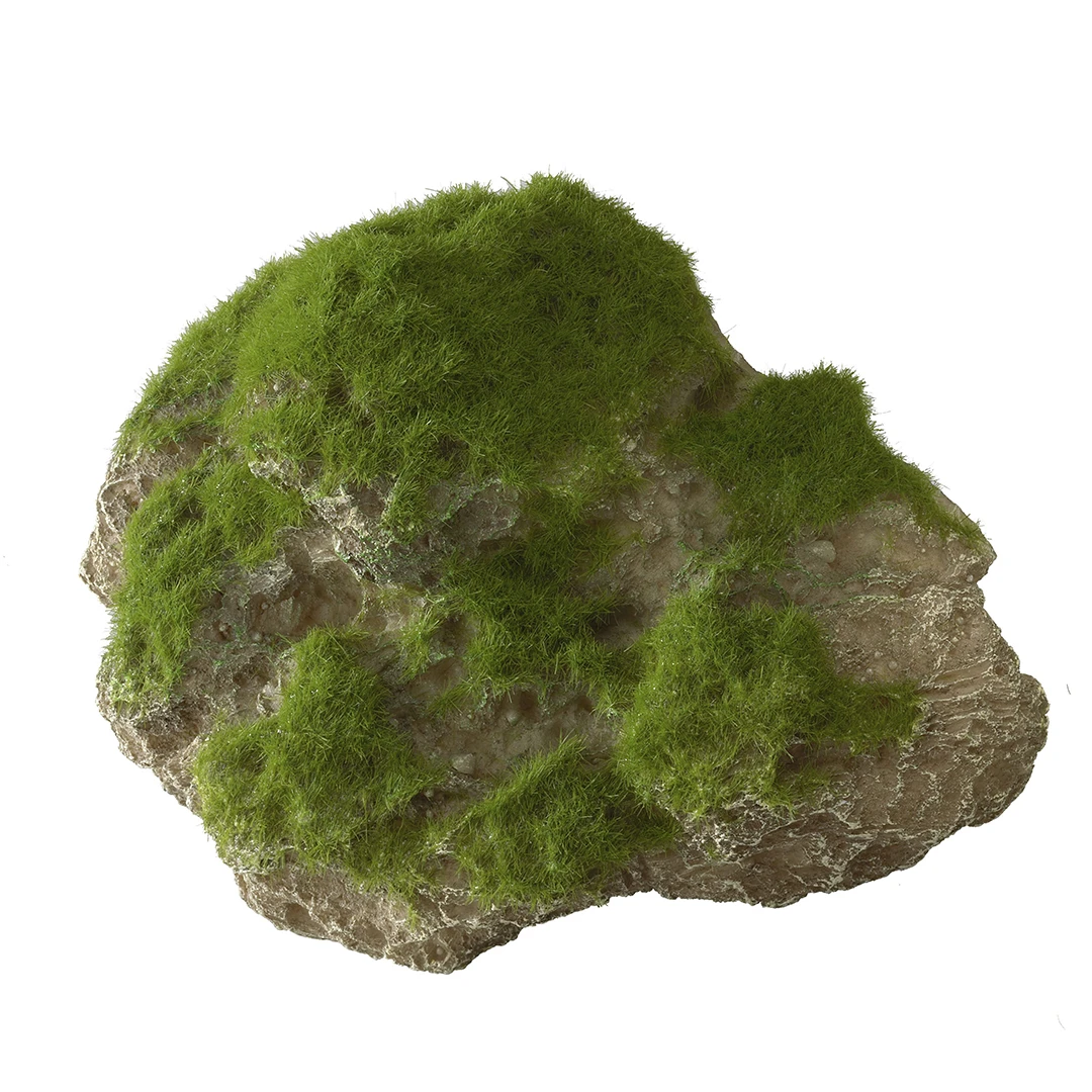 MOSS STONE WITH SUCTION CUP M - 16x11x11CM 1 MOSS STONE WITH SUCTION CUP M - 16x11x11CM