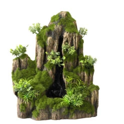 WATERVAL MET POMP MOSS ROCK S (1outlet) - 25,5x18x31CM