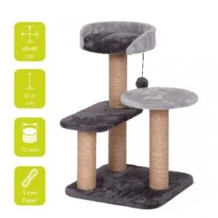 KRABPAAL TREND CHESTNUT 40x40x61,5cm -Hond | Kat Winkel 4047059442012 sc1 webl.600