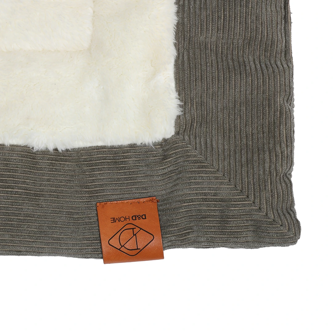 COMFY PLAID DAVY CORDUROY 100x70x1cm Groen 4 COMFY PLAID DAVY CORDUROY 100x70x1cm Groen - Afbeelding 4