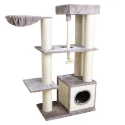 Krabpaal Leicester 80x50x159cm Grijs