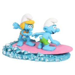 Smurfen Op Water Surfen 15,9x8,2x8,9cm Meerkleurig