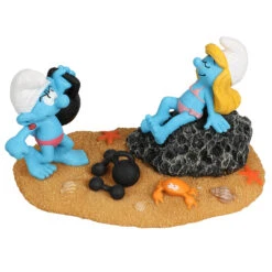 Smurfen Strand Smurfin & Potige Smurf 16,2x9,6x9,3cm Meerkleurig