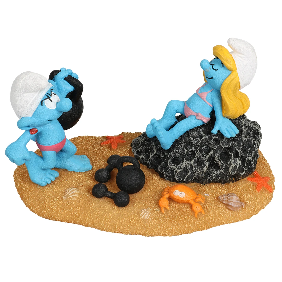 Smurfen Strand Smurfin & Potige Smurf 16,2x9,6x9,3cm Meerkleurig 1 Smurfen Strand Smurfin & Potige Smurf 16,2x9,6x9,3cm Meerkleurig