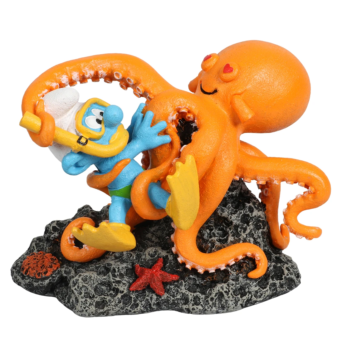 Smurfen Onder Water Octopus 13,4x7,9x9,8cm Meerkleurig 1 Smurfen Onder Water Octopus 13,4x7,9x9,8cm Meerkleurig