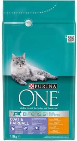 One Bifensis Coat & Hairball Rijk Aan Kip En Volkoren Granen 1,5KG