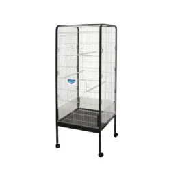 Volière Debbie Zwart/grijs 55x55x147cm