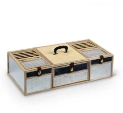 DUIVENMAND OPLEERMAND IN ALUMINIUM 41x80x21cm