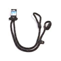 Dressuur Sliplijn M-L - 183cm/12mm Zwart