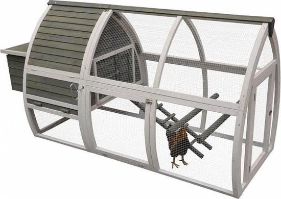 Woodland Kippenhok Hollie Classic Houtkleurig 183x78x104cm 1 Woodland Kippenhok Hollie Classic Houtkleurig 183x78x104cm