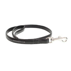 CRYSTAL CHIC KUNSTLEER LEIBAND 100cm/16mm Zwart