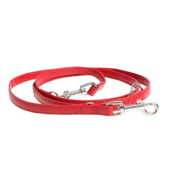 CHIC KUNSTLEER DUO LEIBAND 100-200cm/16mm Rood