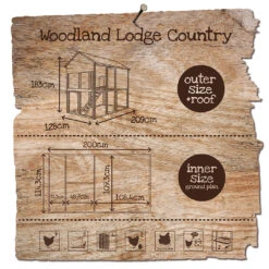 WOODLAND KIPPENHOK LODGE COUNTRY 209x128x183cm -Hond | Kat Winkel 5414365257484 drw webl1