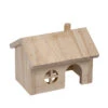 KNAAGDIEREN HOUTEN LODGE PUNTDAK 15x11x12CM