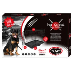 DRAADKOOI NINJA EDITION MET SCHUIFDEUR 122x76x84 Cm Zwart