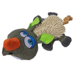 Canvas Neushoorn 27x16x11cm Gemengde Kleuren