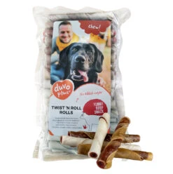 Chew! Twist `n Roll Rolls Rund 1000gr -12,5cm - 50st