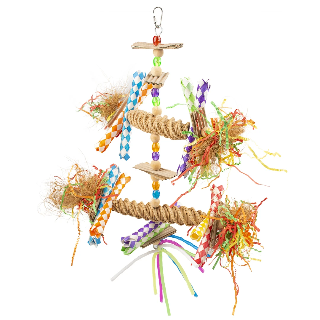 Kleurrijke XL Hanger In Stro 43,2x30,5x5CM Meerkleurig 1 Kleurrijke XL Hanger In Stro 43,2x30,5x5CM Meerkleurig