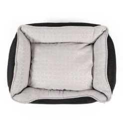 Airmesh Mand Rechthoekig L - 110x85x26cm Zwart/wit -Hond | Kat Winkel 5414365382612 dt2 webl1