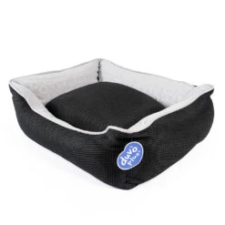 Airmesh Mand Rechthoekig L - 110x85x26cm Zwart/wit