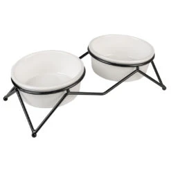 Dinner Set Stone UP Zigzag 280ml - 29x13,2x7,8cm Wit/zwart