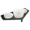 Dinner Set Stone UP Buffet Rectangular 200ml - 41x14,5cm Wit/zwart