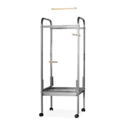 Papegaaienkooi Hamer Bocky 56x56x146cm Zilver