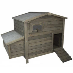 Woodland Kippenhok Duke 136x90x99cm Grijs