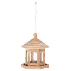 Tuinvogels Voederhuis Cederhout Lima 17x20x23cm Bruin