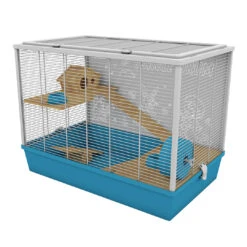 Muzieksmurf Knaagdierenverblijf 78x48x58cm Blauw