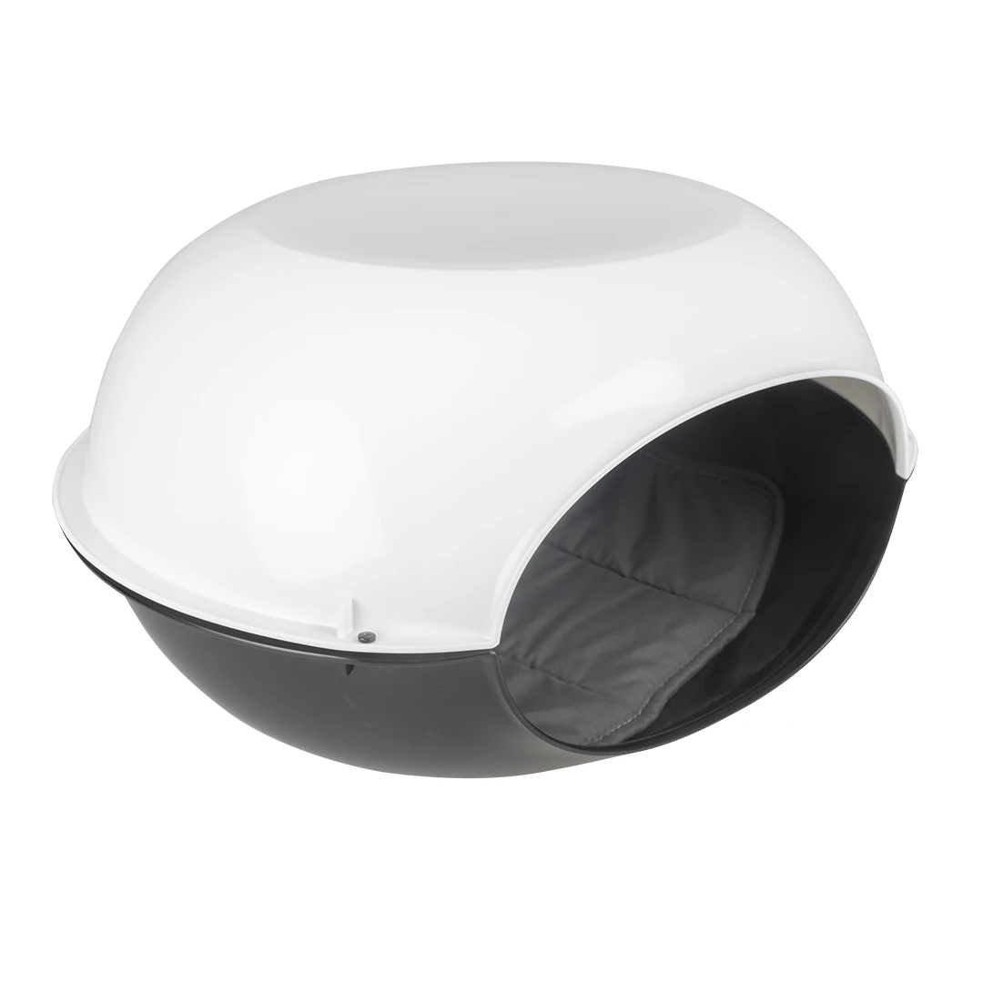 Luna Katteniglo Met Kussen 57x38x31cm Zwart 1 Luna Katteniglo Met Kussen 57x38x31cm Zwart