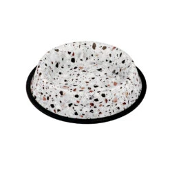 Eetkom Deco Fix Terrazzo Look 1000ml - L - 25,8x25,8x5,1cm Wit
