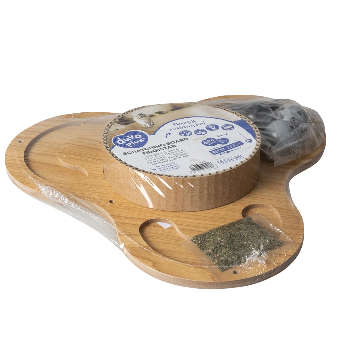 Krabplank Fidgistar 35x35x4,2cm Bruin 2 Krabplank Fidgistar 35x35x4,2cm Bruin - Afbeelding 2