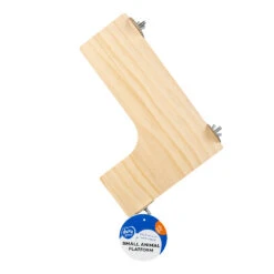 Houten L-platform 27x21,5x4cm Houtkleurig -Hond | Kat Winkel 5414365411282 pck webl1