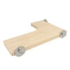Houten L-platform 27x21,5x4cm Houtkleurig