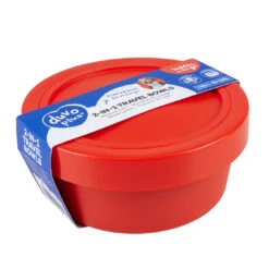2-in-1 Reiskommen 450/620ml - Ø13/14cm Rood