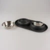 Dinner Set Anti-mors Rubber 2x420ml - Ø14,3cm Zwart