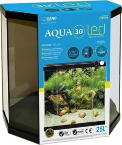 Ciano AQUARIUM AQUA 30 LED 40x20x45,5cm Zwart