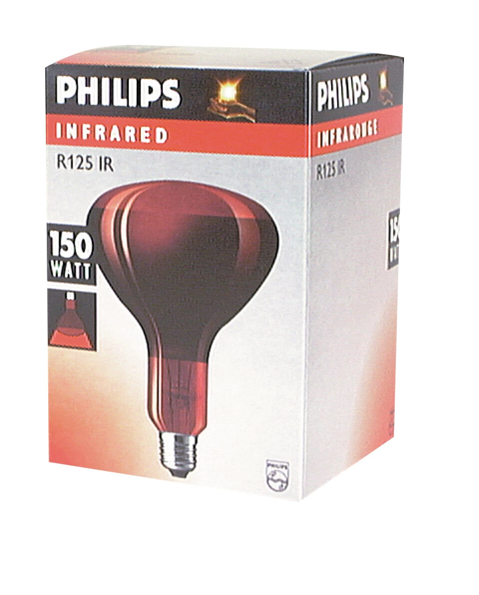 PHILIPS INFRAROOD LAMP 250W E-27 1 PHILIPS INFRAROOD LAMP 250W E-27