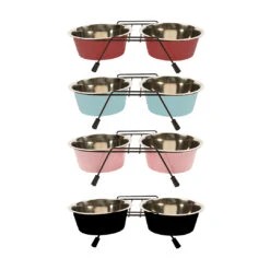 DINNER SET DRAADSTAANDER + KOMMEN 950ml - M - 2xØ16cm Gemengde Kleuren