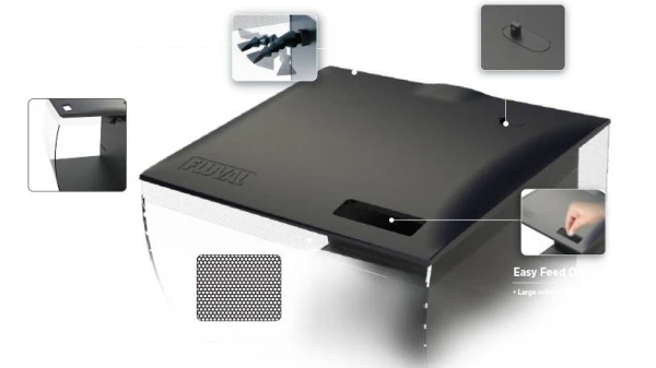 FLUVAL FLEX AQUARIUM ZOETWATERKIT 57L - 41x39x39cm Zwart 8 FLUVAL FLEX AQUARIUM ZOETWATERKIT 57L - 41x39x39cm Zwart - Afbeelding 8